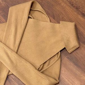 WAYF shoulderless sweater